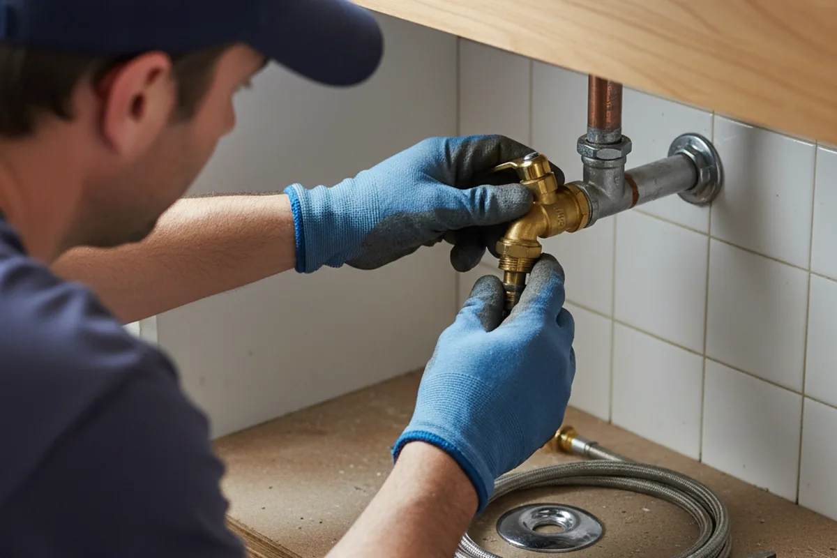 Shutoff valve and fitting work during Emergency Plumbing in University Center
